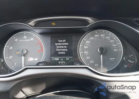 2013 Audi S4 3.0T Premium Plus from USA, damaged, VIN WAUDGAFL5DA151076